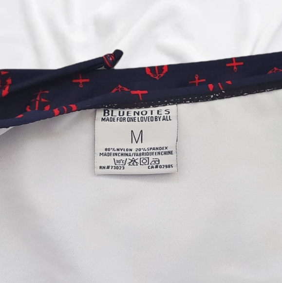 Blue and Red Anchor Bikini Bottom- Classic cut - Picture 4 of 4